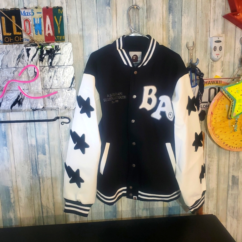 Bape varsity jacket